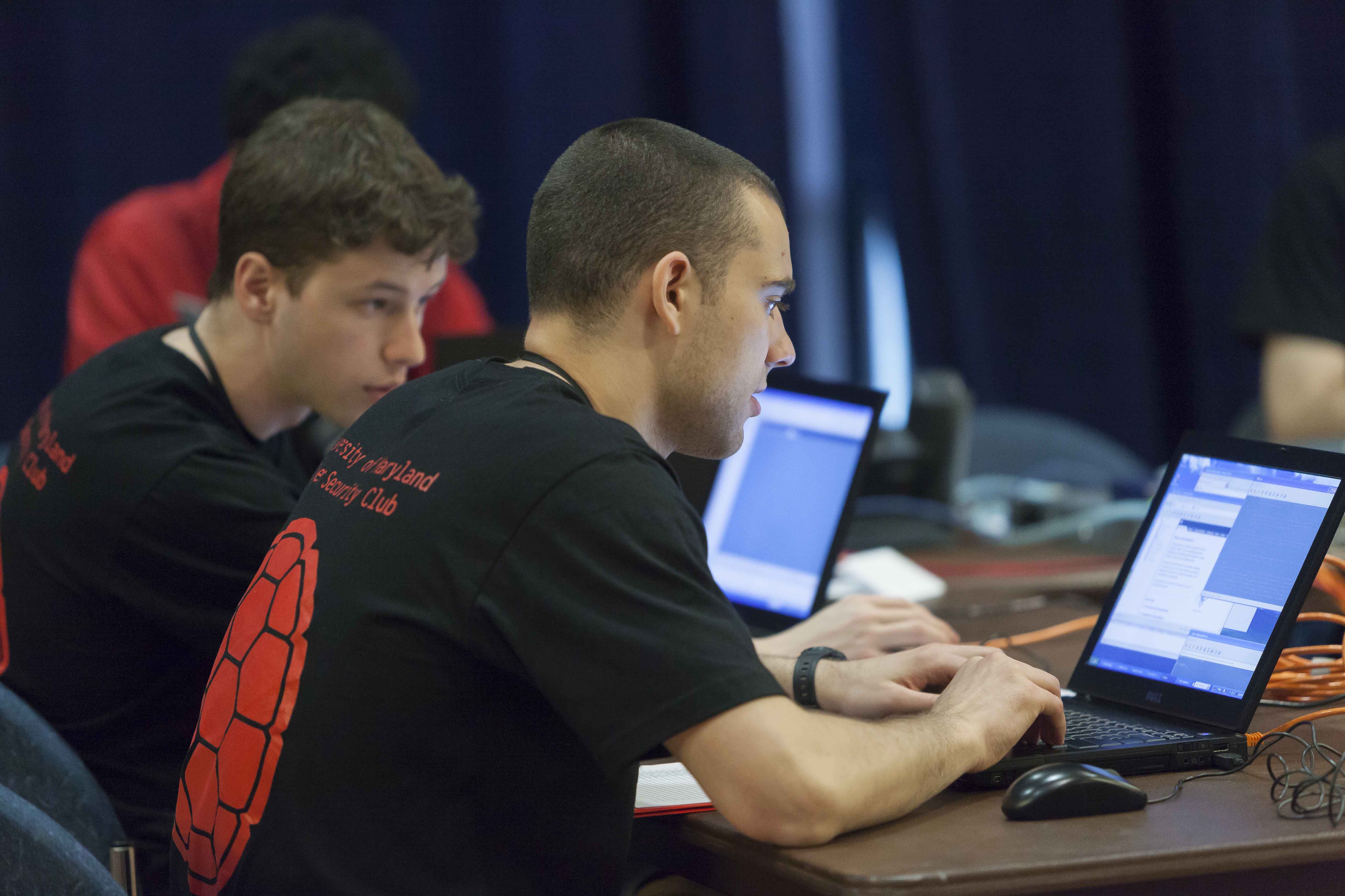 Students from the University of Maryland compete at the 2013 National CyberWatch Center Mid-Atlantic Regional Collegiate Cyber Defense Competition (CCDC) at APL