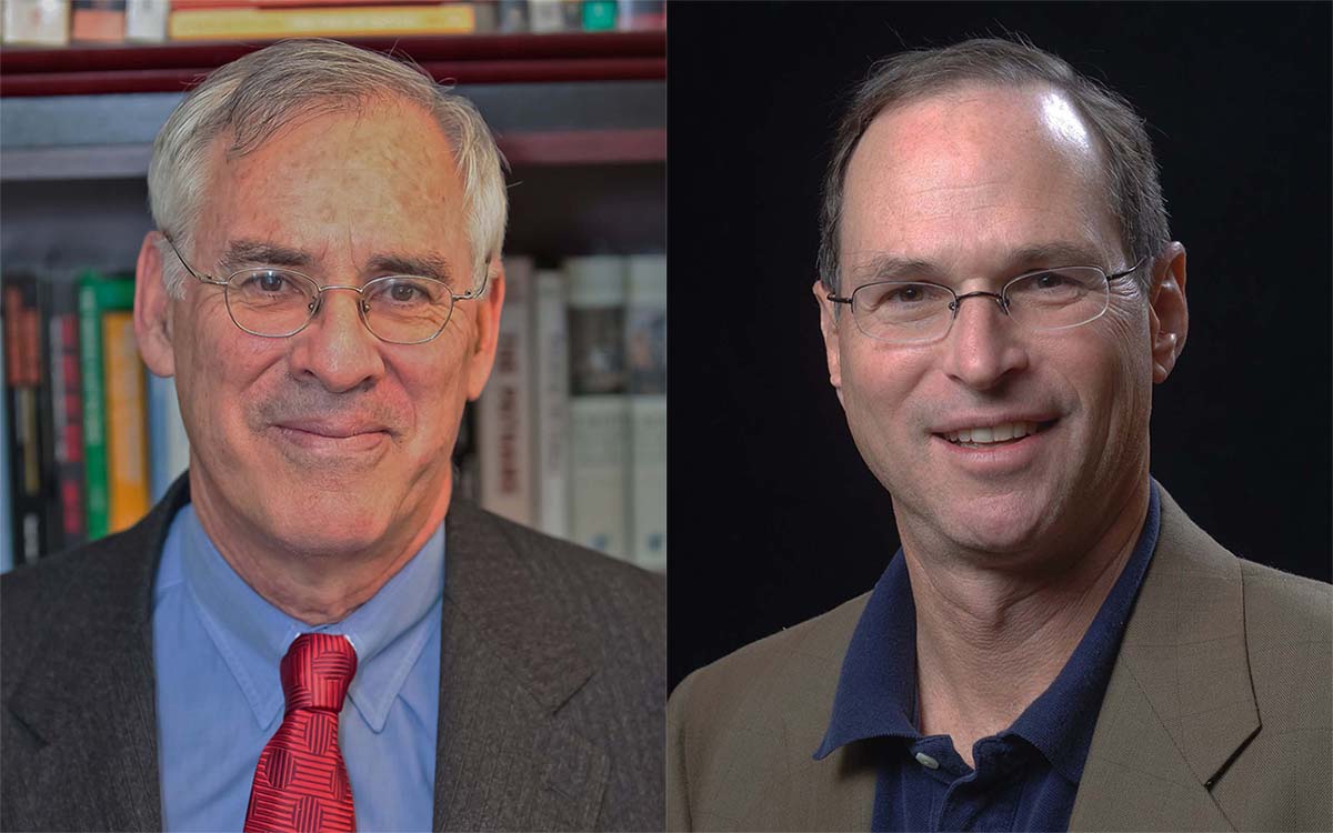 Dr. Richard Danzig (left) and Dr. Paul Stockton
