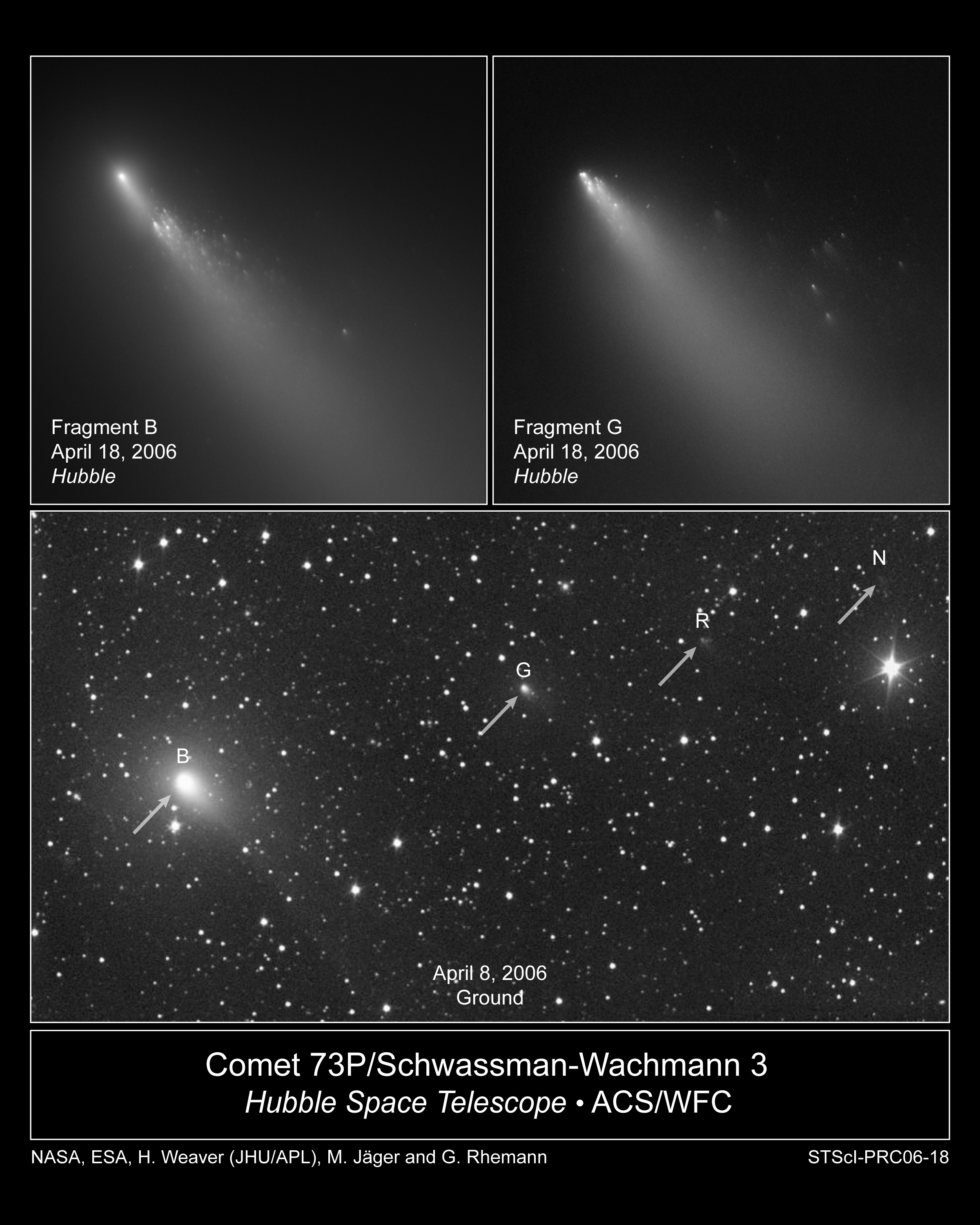 Hubble Provides Spectacular Detail of a Comet's Breakup