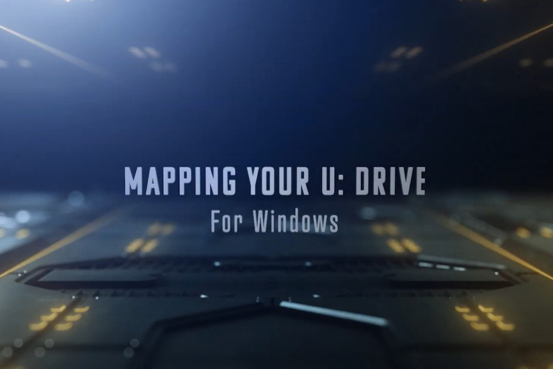 Mapping Your U: Drive Using Windows
