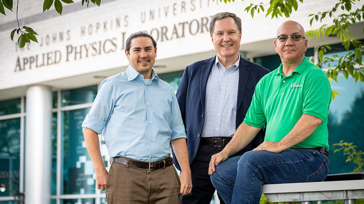 From left, Ariel Greenberg, Hans Mair and Mark Gabriele