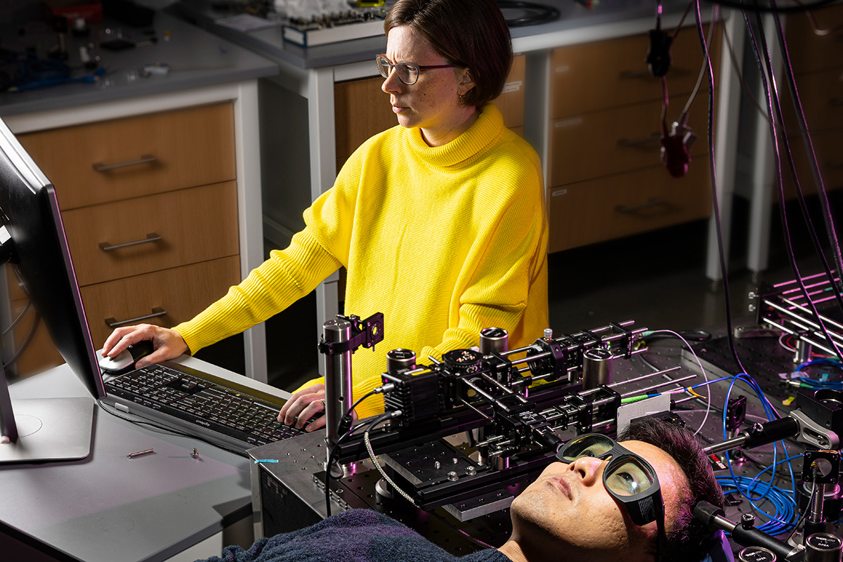 Neural interfaces research at Johns Hopkins APL (Credit: Johns Hopkins APL)