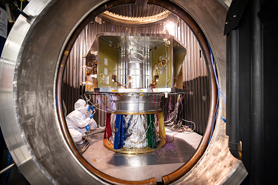 Thermal testing of IMAP’s structure and propulsion system before the spacecraft’s subsystems and instruments are integrated