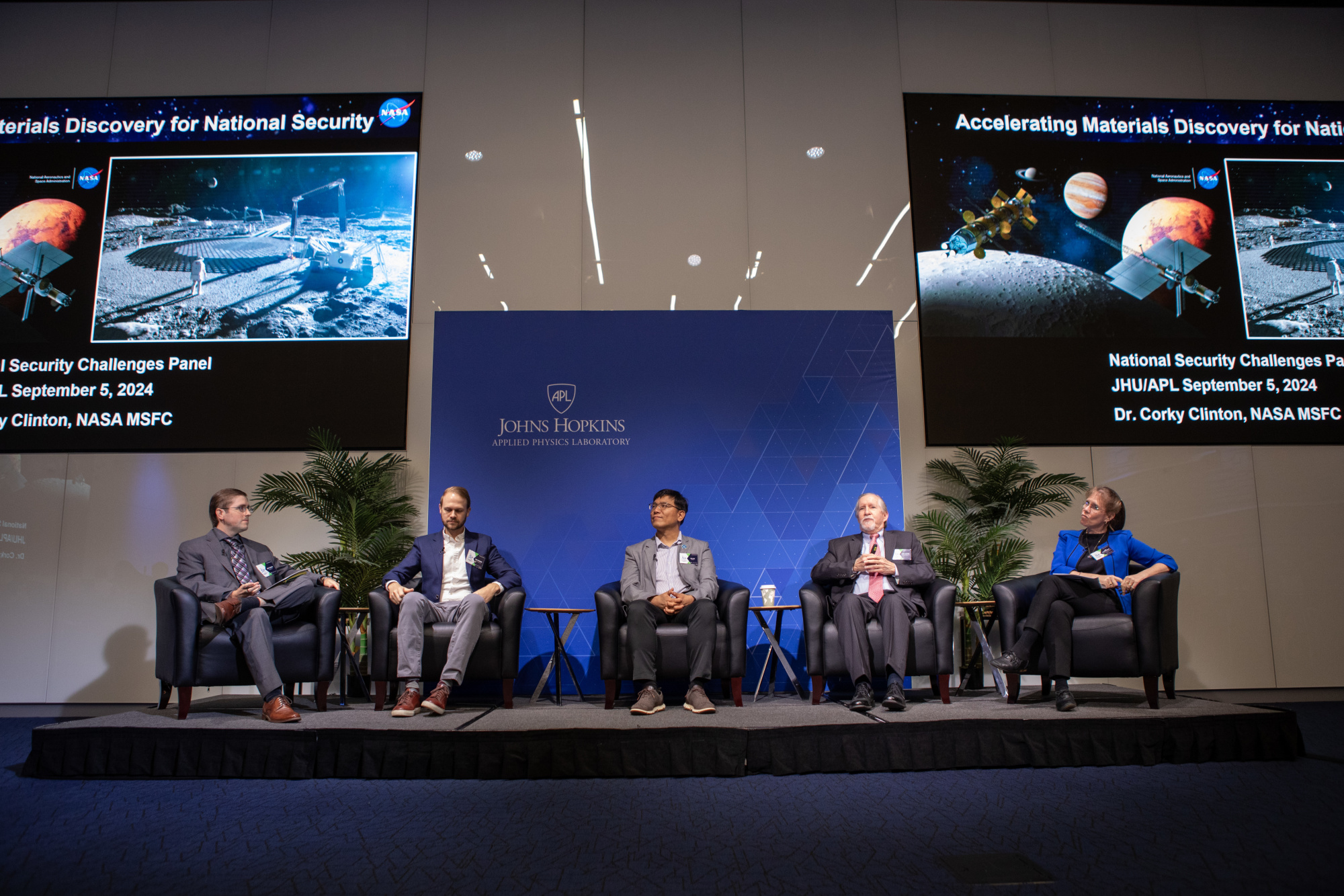 Panel discussion on national security challenges at the Accelerating Materials Discovery for National Security Symposium