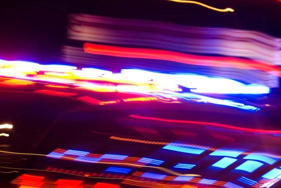 Abstract view of police lights (Credit: Bigstock)