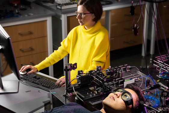 Neural interfaces research at Johns Hopkins APL (Credit: Johns Hopkins APL)